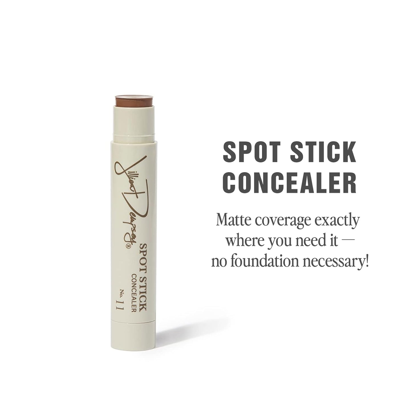 Jillian Dempsey Spot Stick Concealer | Easy Blending Matte Concealer for Blemishes & Uneven Skin Tones | Shade No. 11: Deep with Olive Undertones