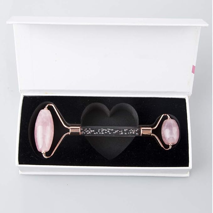 Jade Roller and Gua Sha Set - Facial Body Eyes Neck Massager Tool for Beautiful Skin Detox - Reduce Wrinkles Aging -(Southern Jade)