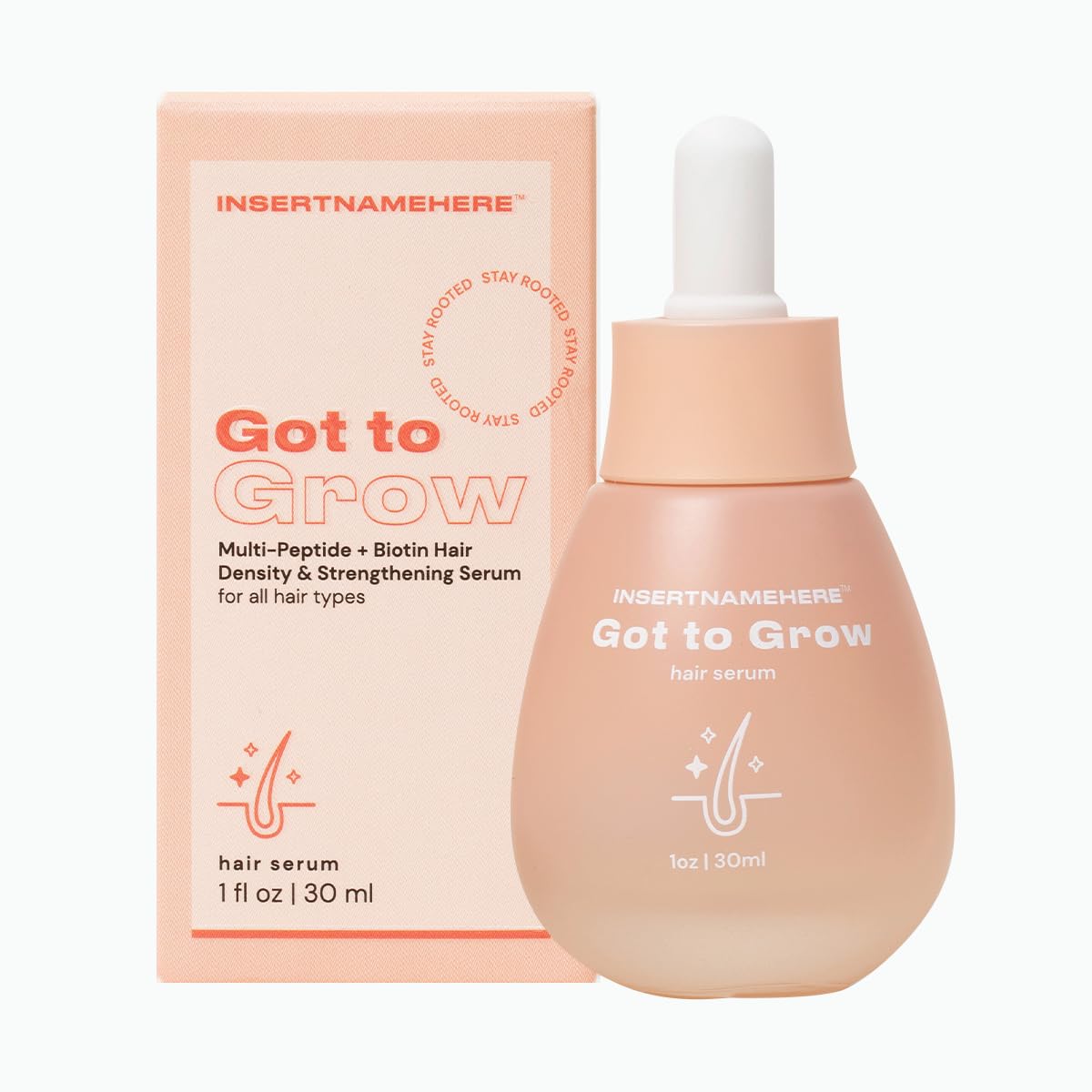 INH Hair Serum | G2G Biotin & Caffeine Scalp Treatment That Supports Natural Hair Growth | Non Comedogenic Follicle Stimulator & Multi-Peptide Serum for Hair Density & Strengthening | 30-Day Supply