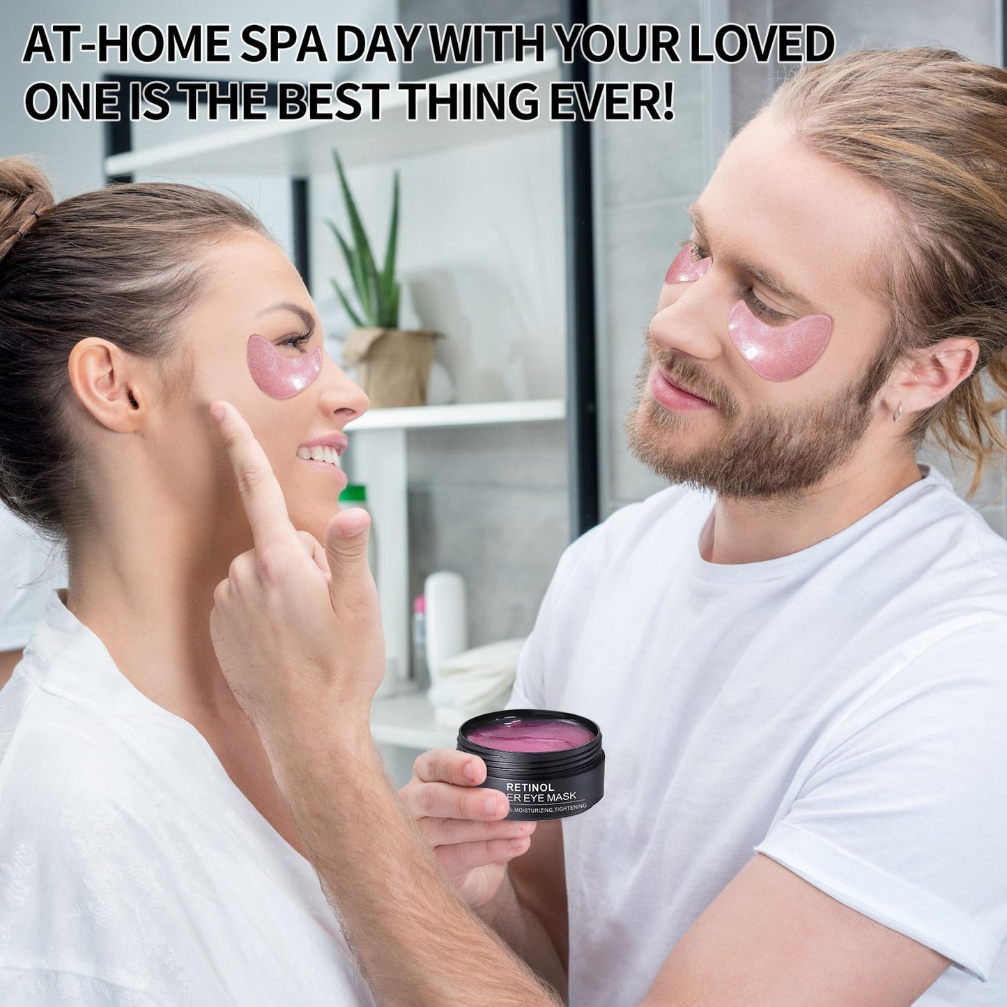 30 Pairs Retinol Collagen Eye Gels Mask For Women Gift, Anti-Aging Under Eye Patches for Wrinkles Dark Circles, Puffy Eyes, Eye Bags, Beauty Self Care Gifts for Women Collagen Sheet Mask