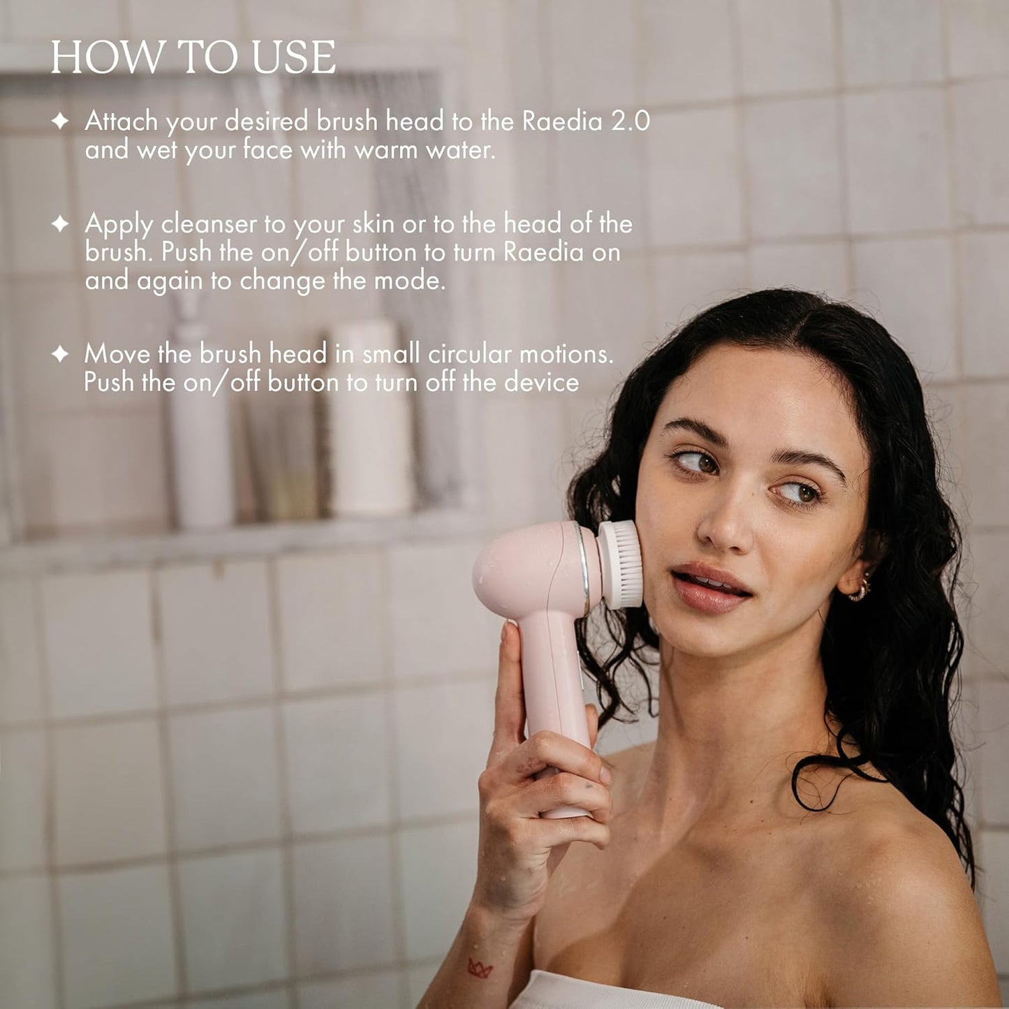 Vanity Planet Facial Cleansing Brush Replacement Heads, Raedia 2.0-3 Interchangeable Replacement Brush Heads – Lightweight & Water Resistant Face Exfoliator Cleansing Brush for Glowing Skin