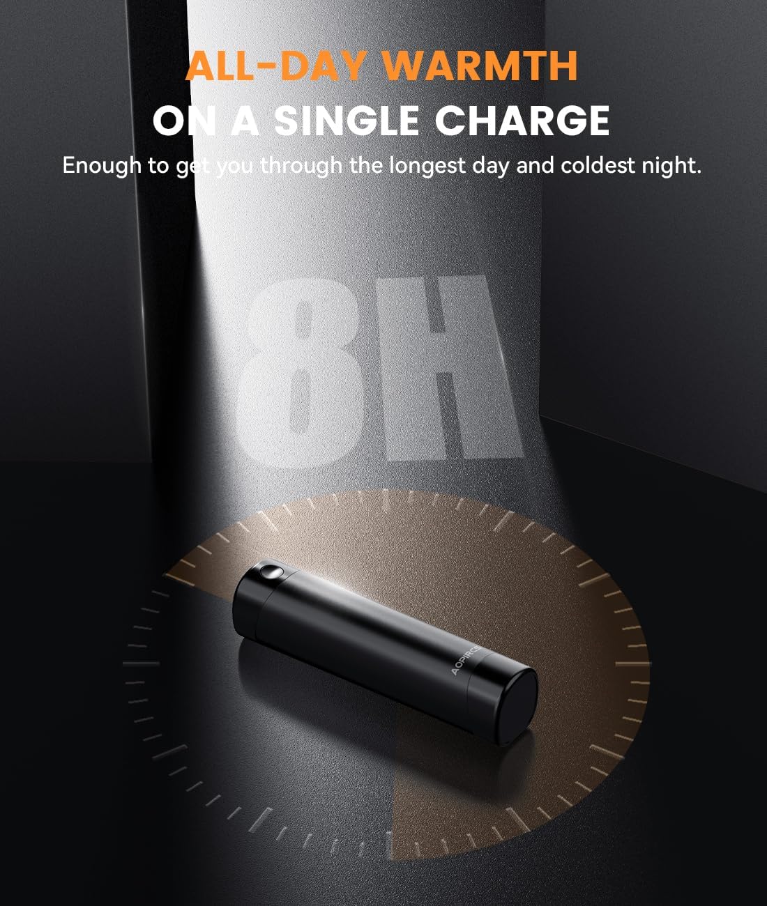 Rechargeable Hand Warmers 2 Pack, Electric Pocket Heater, 360° Heating, 2x5000mAh 9Hrs Long Last, 3 Settings - Camping, Hunting Gear, Stocking Stuffers for Men, PlamGlow