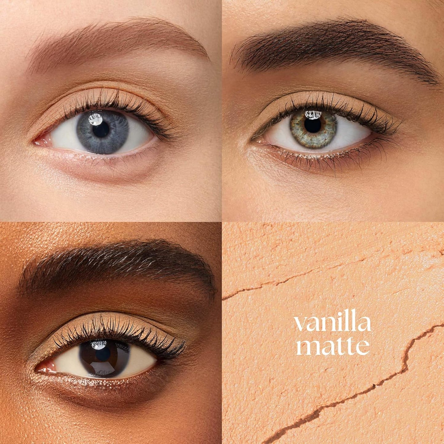 Julep Eyeshadow 101 Cream-to-Powder Waterproof Shadow Stick – Vanilla Matte – Long-Lasting, Crease-Proof, Light-Beige Matte Cream Eyeshadow with Built-in Smudger