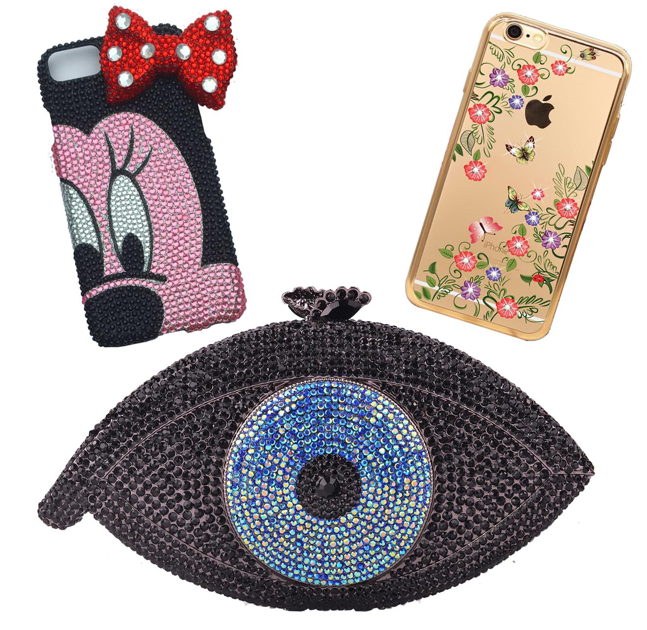 3000 Pieces SS6 2mm Flatback Rhinestones Clear Glass Round Gems Crystals for Nail Art DIY Crafts Clothes Shoes Bags (Light Grey)