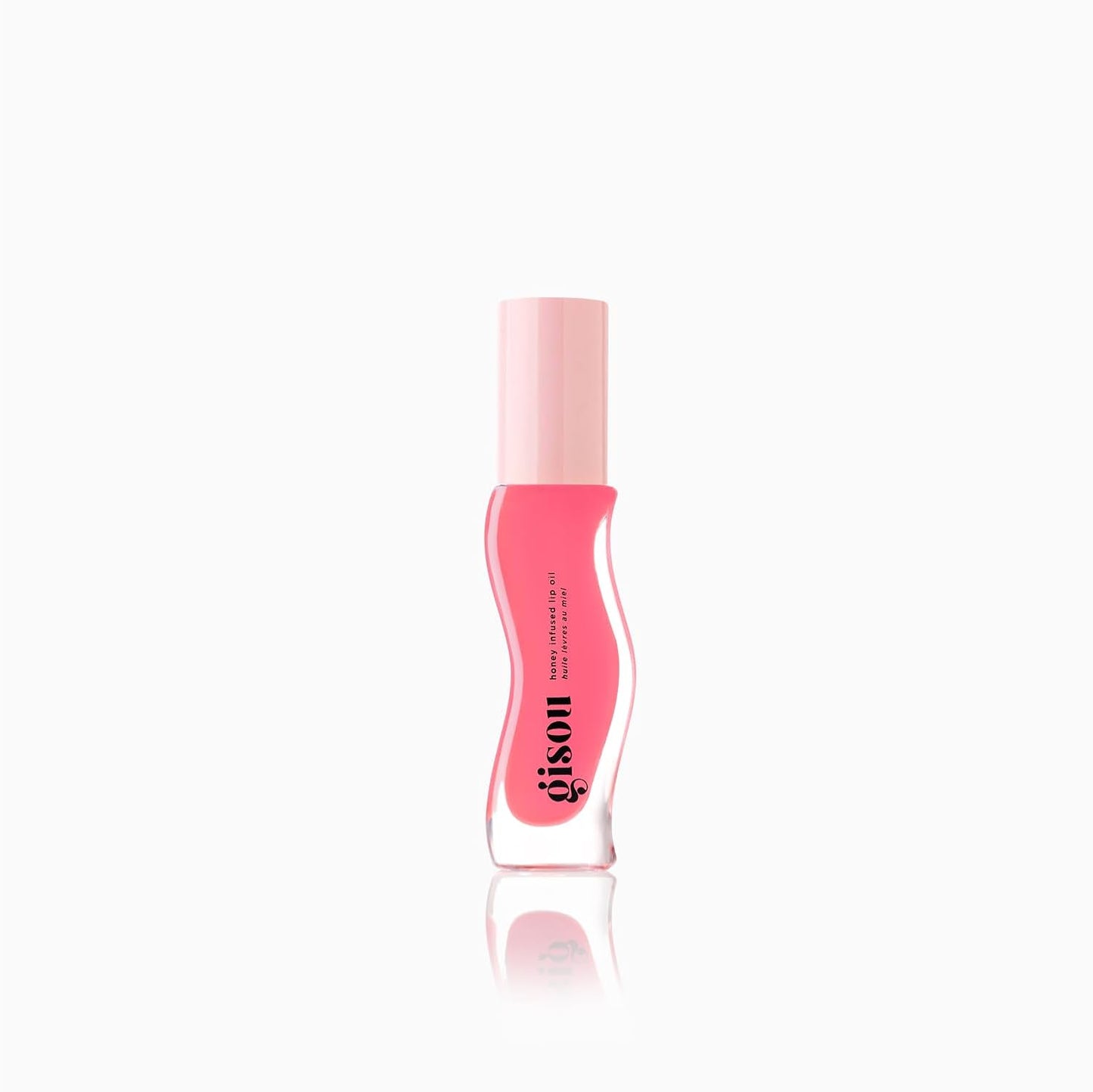 Gisou Honey Infused Lip Oil 8ml - High-Shine Hydration, Mirsalehi Honey and Jojoba Oil, Non-Sticky Finish, Juicy Shades & Scents for All Lip Types (Raspberry Swirl)