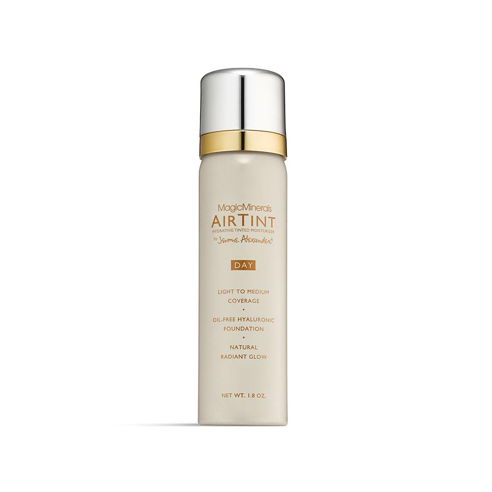 Jerome Alexander MagicMinerals AirTint Tinted Moisturizer AirBrush Spray Light Shade | Tinted Moisturizer Spray with Anti-Aging Ingredients