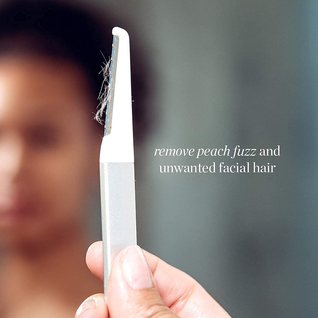 StackedSkincare Dermaplaning Replacement Blades - 3 Pack Face Razor Refills for Women, Peach Fuzz Remover and Exfoliating Tool, Fits StackedSkincare Dermaplane Tool