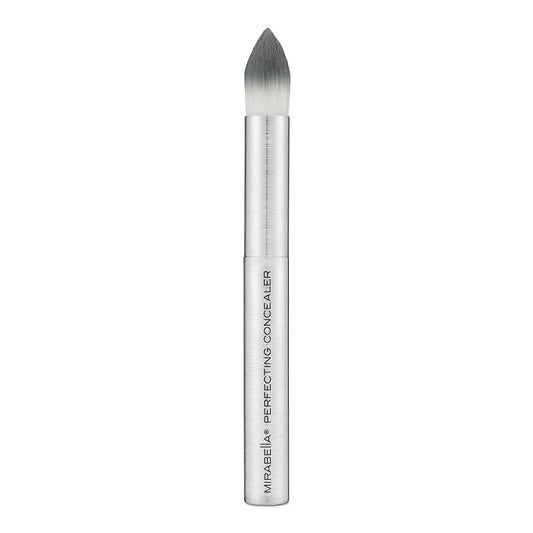Mirabella Perfecting Concealer Brush, Premium Professional Makeup Brush Collection, Cruelty-Free Synthetic Bristle Brush, Hand-Sculpted Brushed Aluminum Handle, Luxury Blending Brush for Makeup