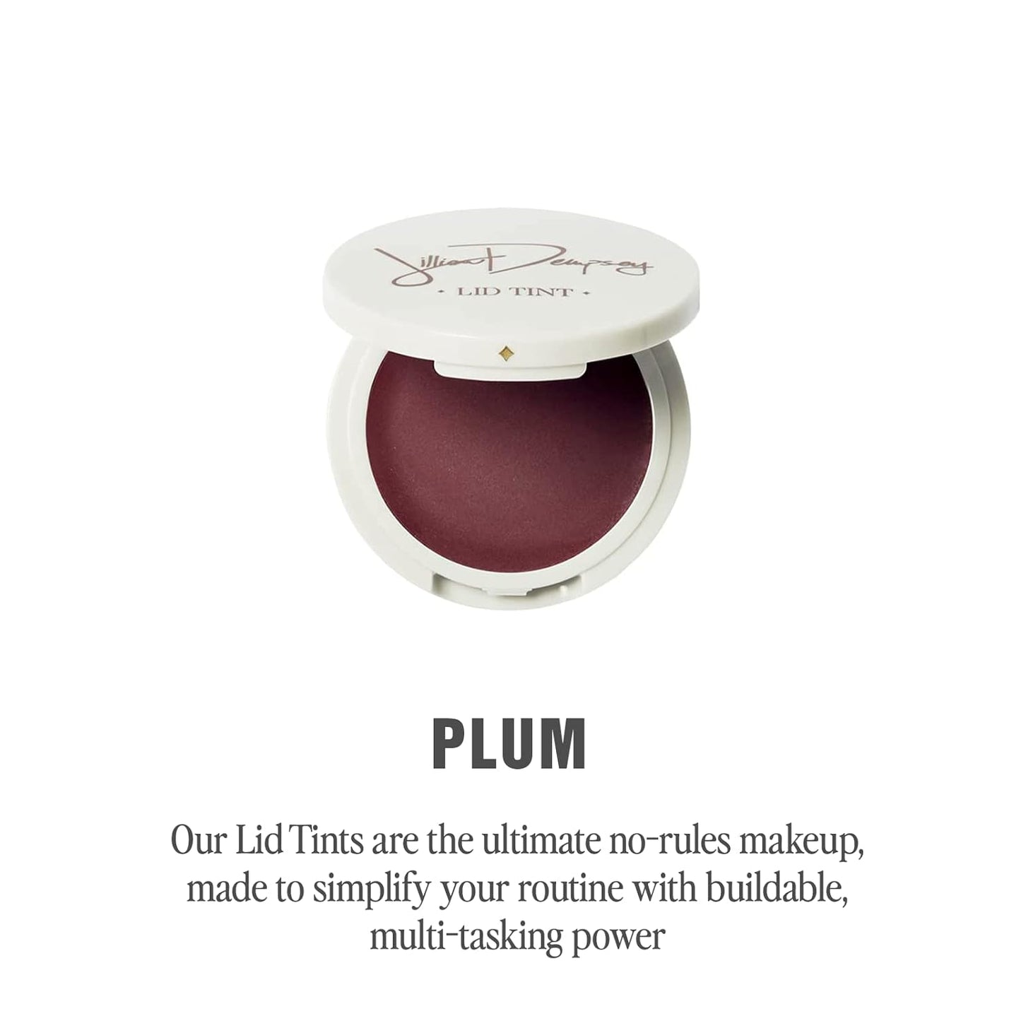 Jillian Dempsey Lid Tint: Satin Cream Eyeshadow I Easy Application for a Natural Shimmer or a Layered Matte Finish I Plum