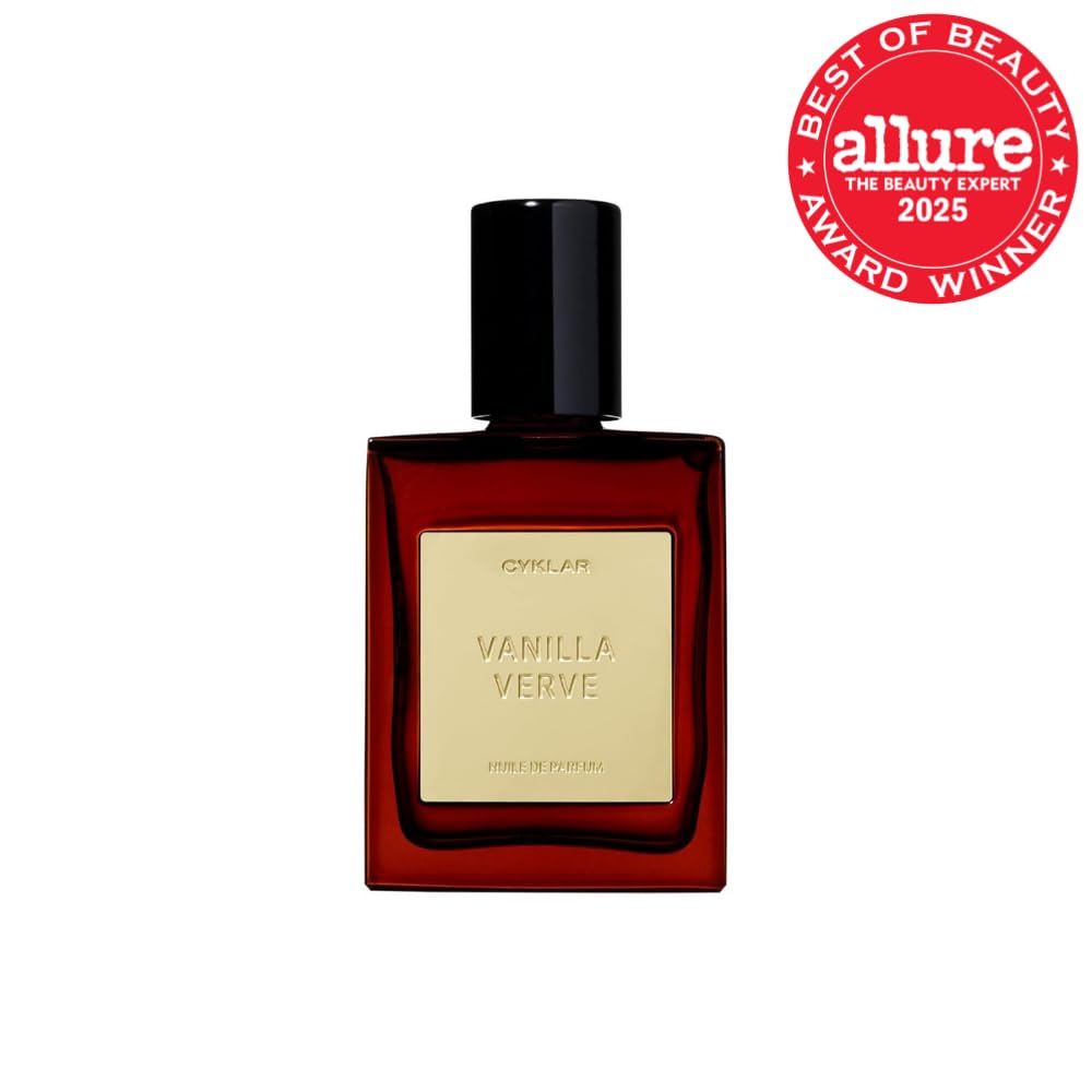 Perfume Oil Roll-On. Travel-Friendly Vanilla Verve Fragrance with Vanilla, Bergamot, and Amber Notes. Long-Lasting Essential Oil Parfum for Women and Men. 0.5 Fl Oz Scented Rollerball Bottle