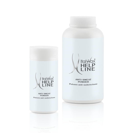 Italwax Help Line Anti-Sweat Powder 1.06 oz (30g) – Soothing Kaolin Formula – Prepares Skin for Waxing – Controls Moisture – For Professional and Home Use