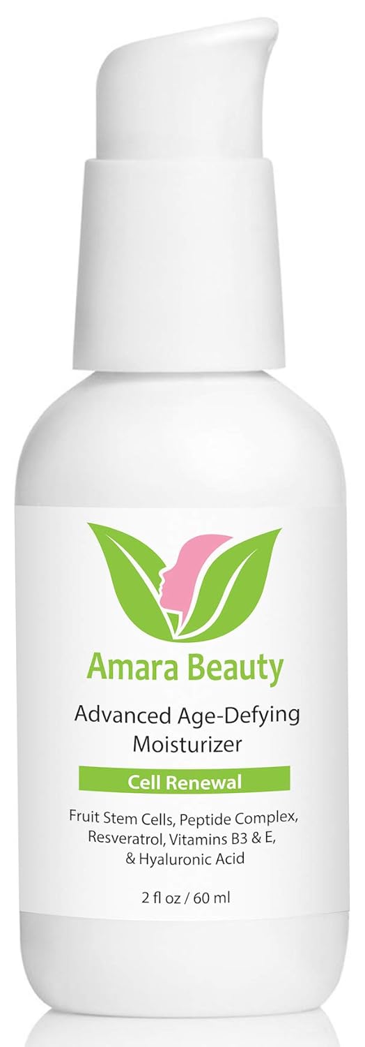Amara Beauty Anti Aging Face Cream Moisturizer with Resveratrol & Peptides, 2 fl. oz.
