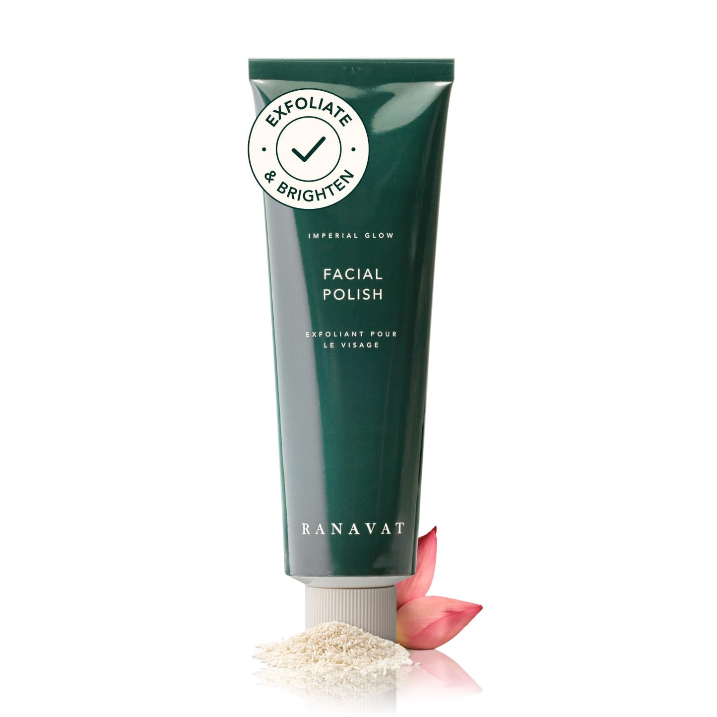RANAVAT Balancing Face Scrub - Skin Exfoliator to Address Uneven Skin Tone & Dullness and Relieve Dry, Stressed Skin - Balm to Milk, Creamy Face Polish (3.4 oz)