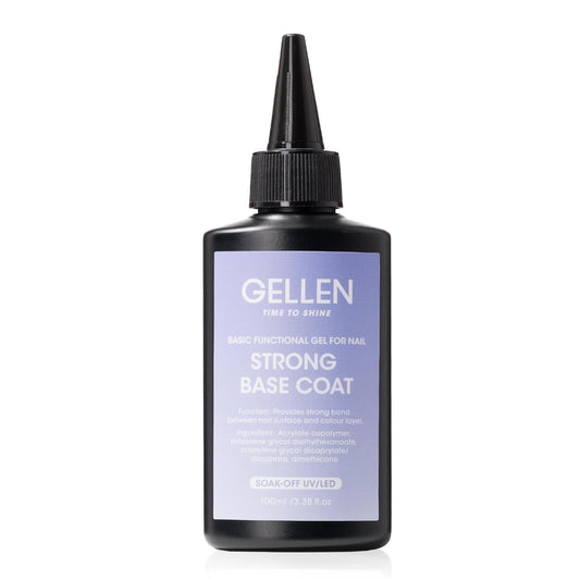 GELLEN 100ml Base Coat Gel Polish Soak Off U V Light Cured High Capacity Base Coat Gel Nail Polish for Salon