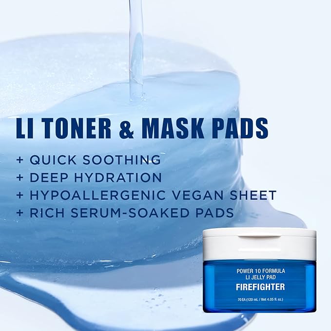 It'S SKIN LI Calming Skincare Set - Soothing Toner Pads, Ampoule Serum, Moisture Cream – Redness & Acne Relief with Licorice Extract & Guaiazulene – for Clear Skin
