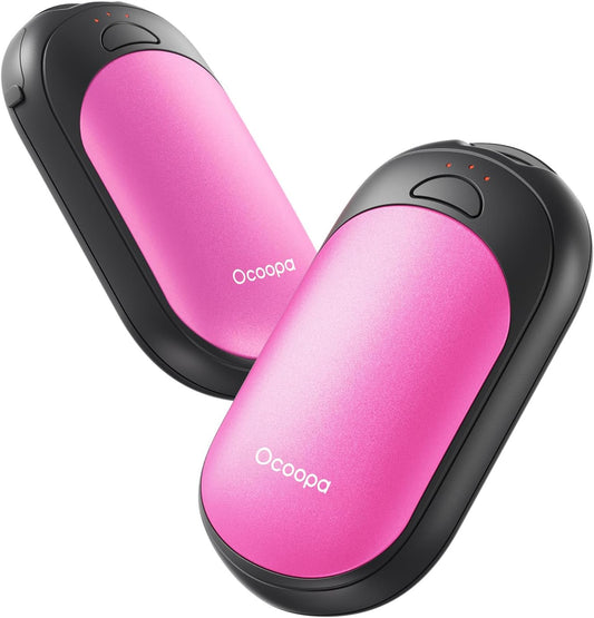 OCOOPA Magnetic Hand Warmers Rechargeable 2 Pack, AI Electric Handwarmers, Fast Heating, 3-Settings, UL Certified, Portable Heater, Gloves Fitting, Travel Essentials, Gifts Women Men, UT3 Lite