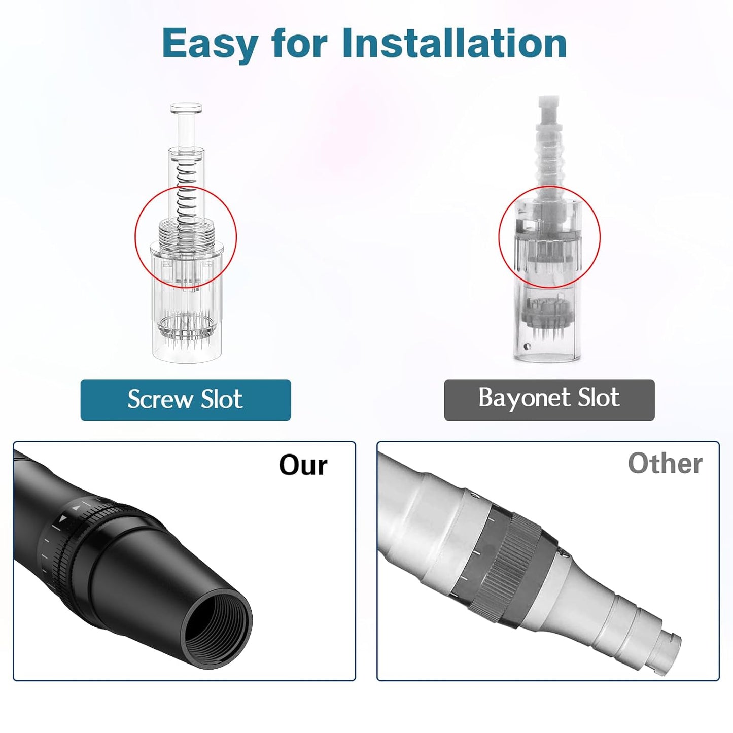 Microneedle Derma Roller Pen for Hair Beard Face Skin, Derma Pen Microneedling Pen for Women Men Home Use