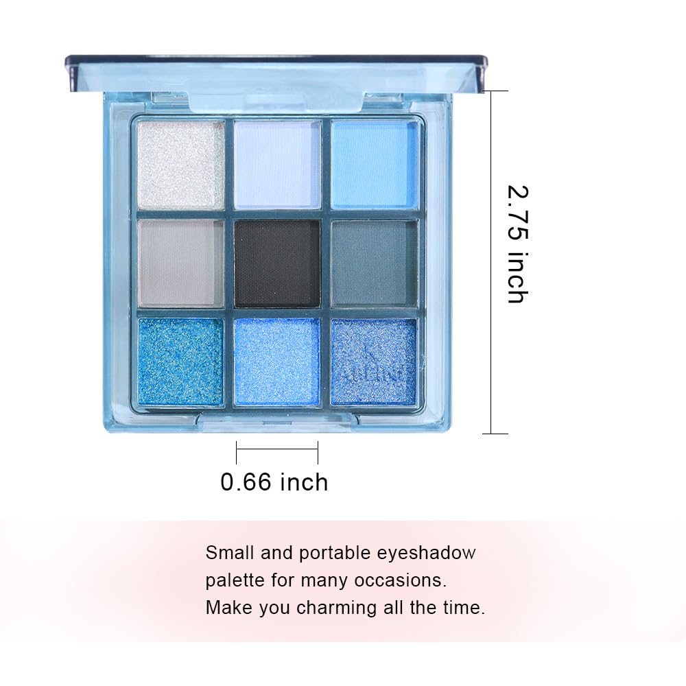 9 Color Eyeshadow Palette Makeup, Neutral Nude Matte Eye shadow & Shimmer Eyeshadow,Long Lasting Waterproof Eye shadow Makeup Palette for Women 02#