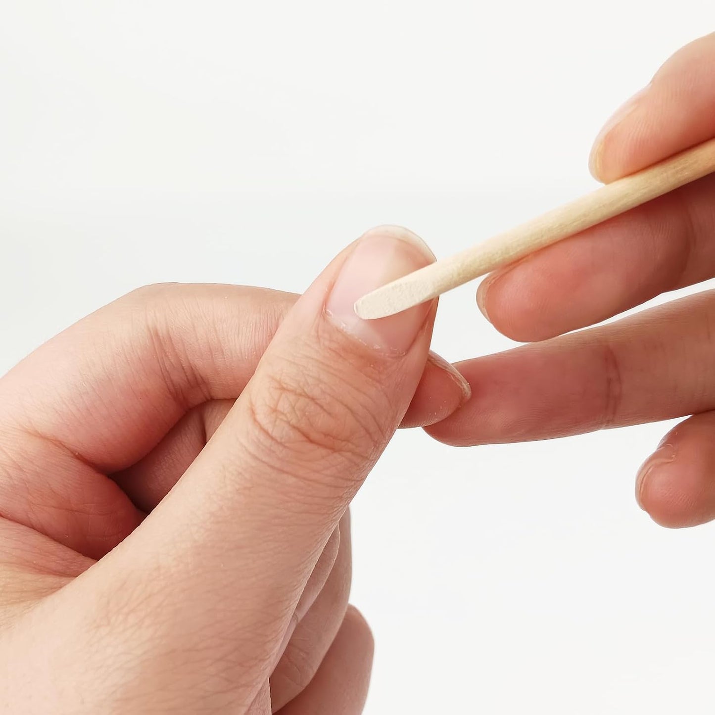 50 Pcs Orange Wood Sticks for Nails, 4.5" Cuticle Sticks, Double Sided Nail Tools for Manicure and Pedicure