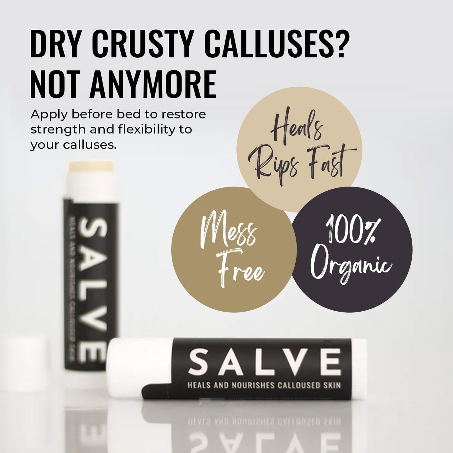 SandBar Callus Remover Tool, File for Hands, Durable Aluminum Tool Callus Shaver, Palm and Heel Dead Skin Removal, Includes Nourishing Salve, Ideal for Athletes, Climbers, and Gym Enthusiasts - Gold