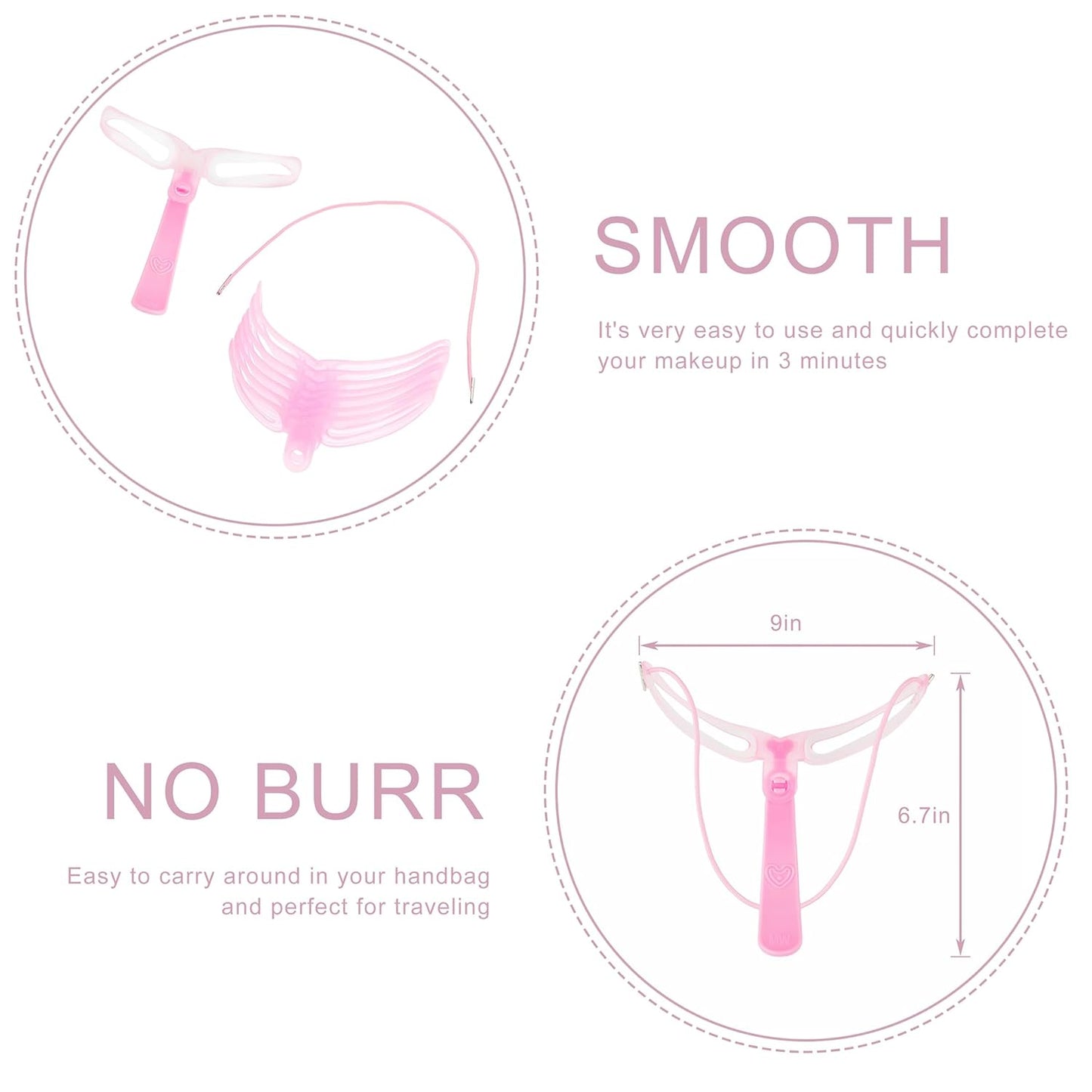 8-Style Eyebrow Shaping Kit, Eyebrow Stencils, Washable Reusable Drawing Guide Card with Handle and Strap, for Women's Beauty and Personal Care