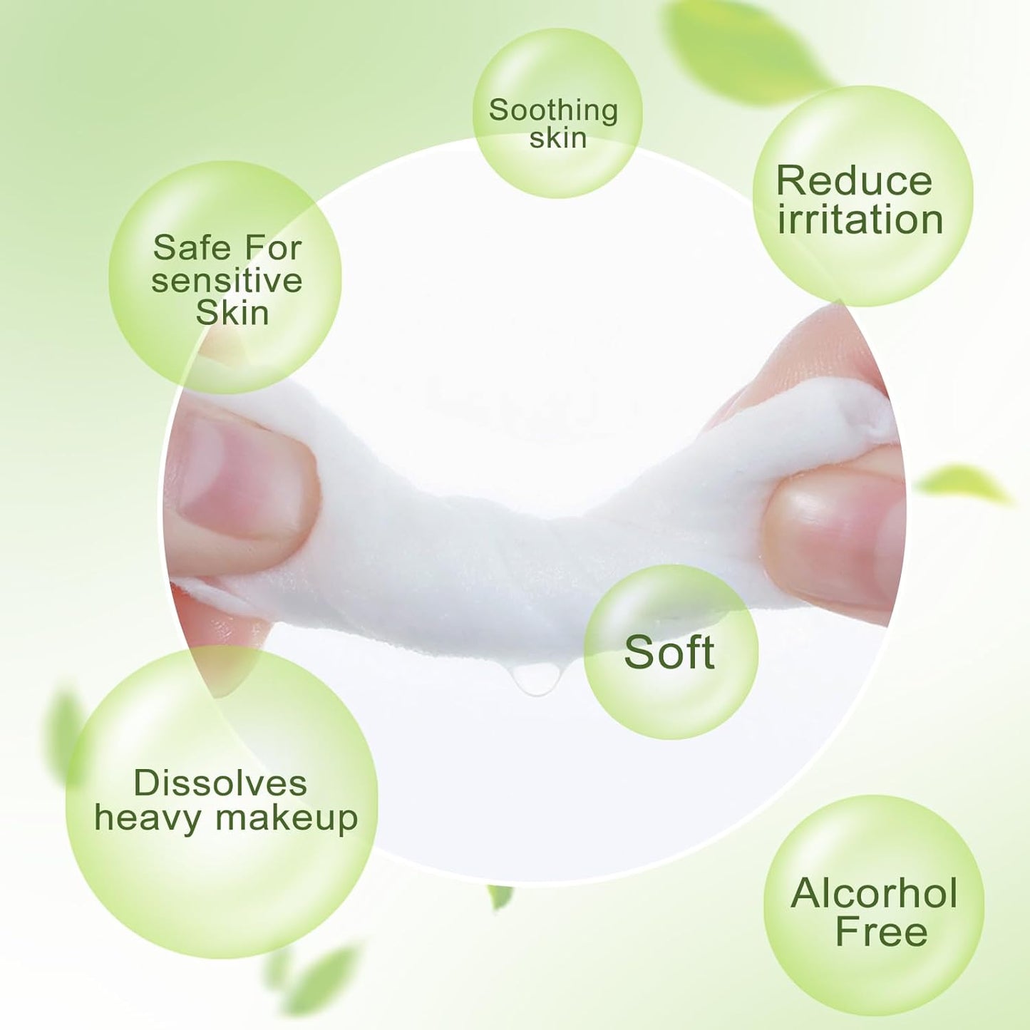 Makeup Remover Wipes Bulk Individually Wrapped,Travel Makeup Wipes Individual Makeup Remover Wipes Bulk Gentle Cleansing Makeup Remover Wipes for Face Cleansing Mascara Lipstick Travel (50, Avocado)