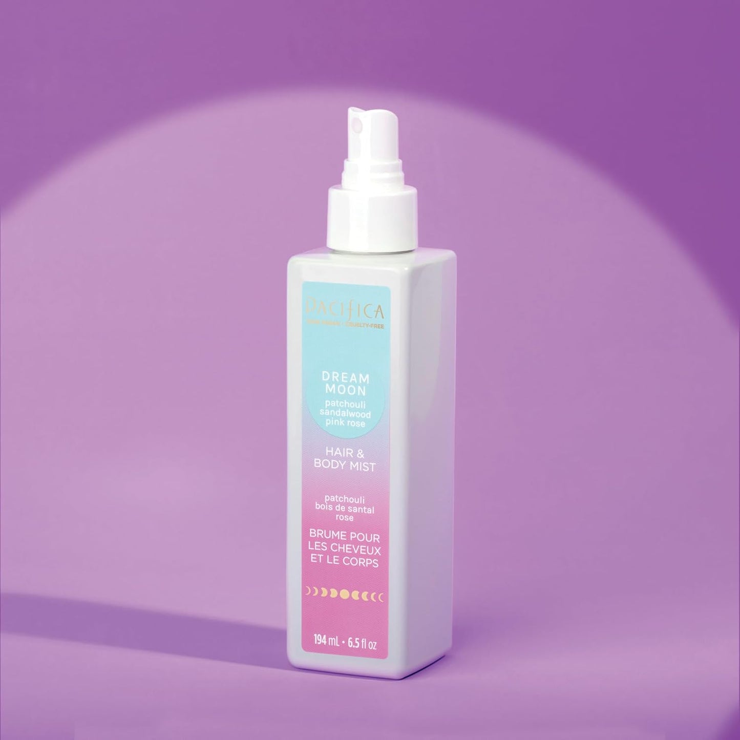Pacifica Hair & Body Mist - Mini Dream Moon Hair & Body Spray for Women - Body Mist Perfumes for Women - Hair Perfume - Alcohol-Free Spray Designed For Head-To-Toe Wear, Vegan & Cruelty-Free, 2 Fl Oz