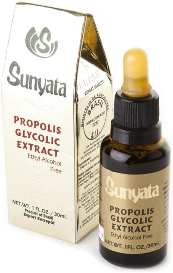 Brazil Brazillian Green Bee Propolis Liquid Extract Sunyata No Alcohol 30ML(1 Pack)