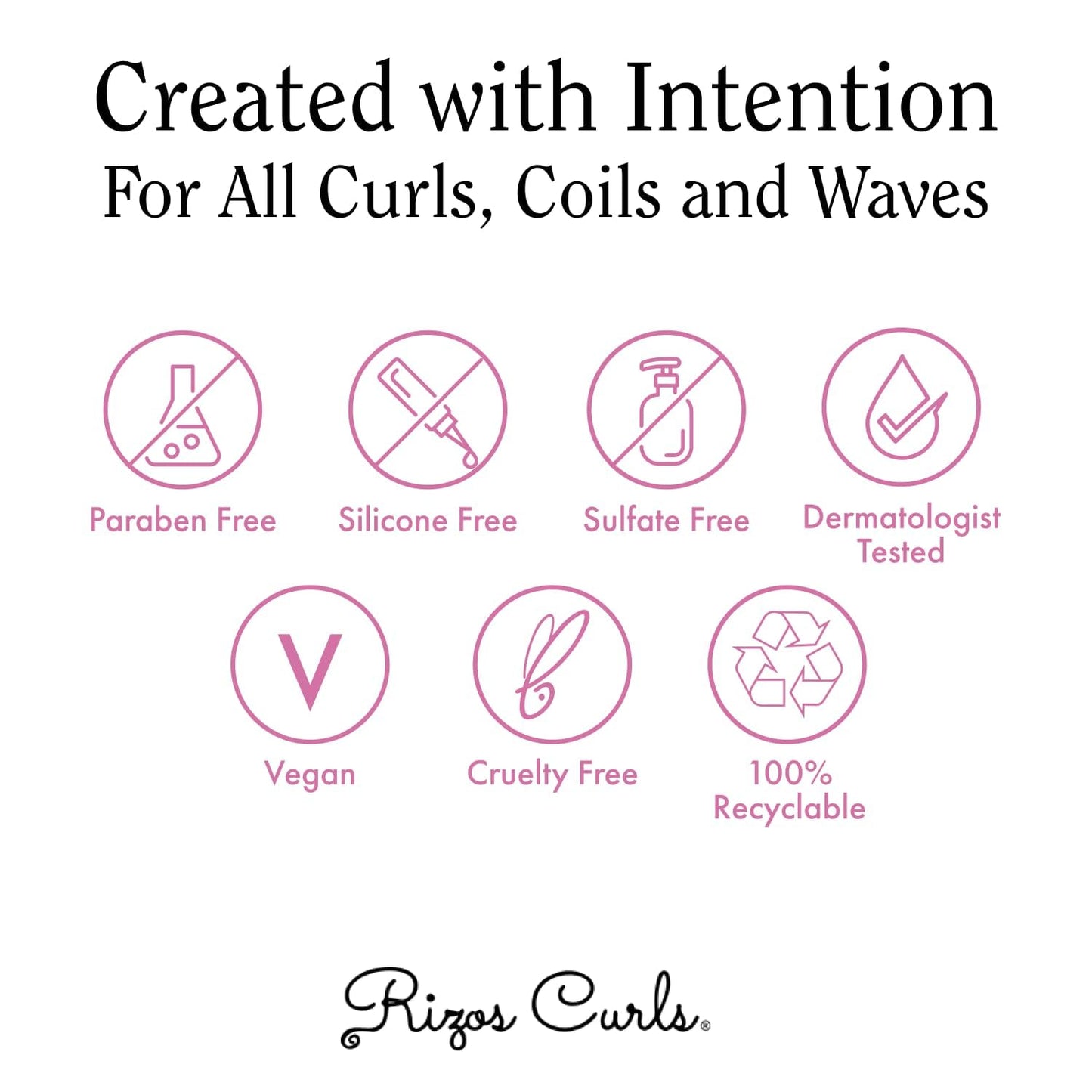 Rizos Curls Travel Light Hold Gel, Defines with Flexible Hold, Flake-Free and Frizz-Free Voluminous Curls, Moisturize and Combat Humidity with Aloe Vera & Flaxseed, 2.5 oz