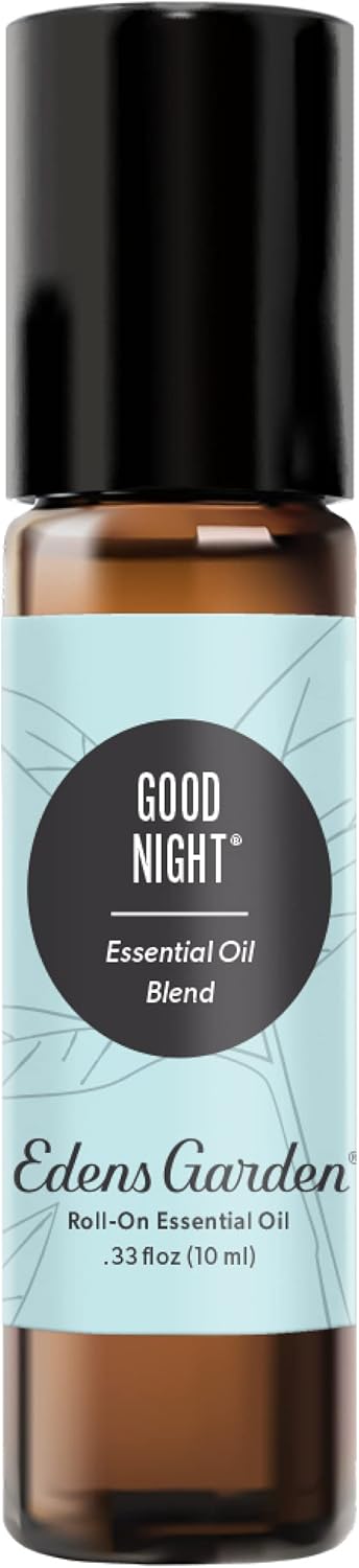 Edens Garden Good Night Essential Oil Roll-On Blend- 100% Pure Premium Grade, Natural, Therapeutic, Aromatherapy, Kid & Skin Safe, The Best for Body, Travel, Relaxation Pre-Diluted 10 ml (.33 fl oz)