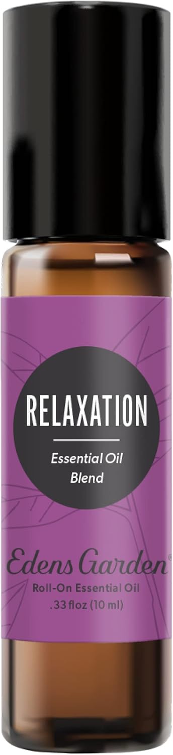 Edens Garden Relaxation Essential Oil Roll-On Blend- 100% Pure Premium Grade, Natural, Therapeutic, Aromatherapy, Kid & Skin Safe, The Best for Comfort, Relaxation Pre-Diluted 10 ml (.33 fl oz)