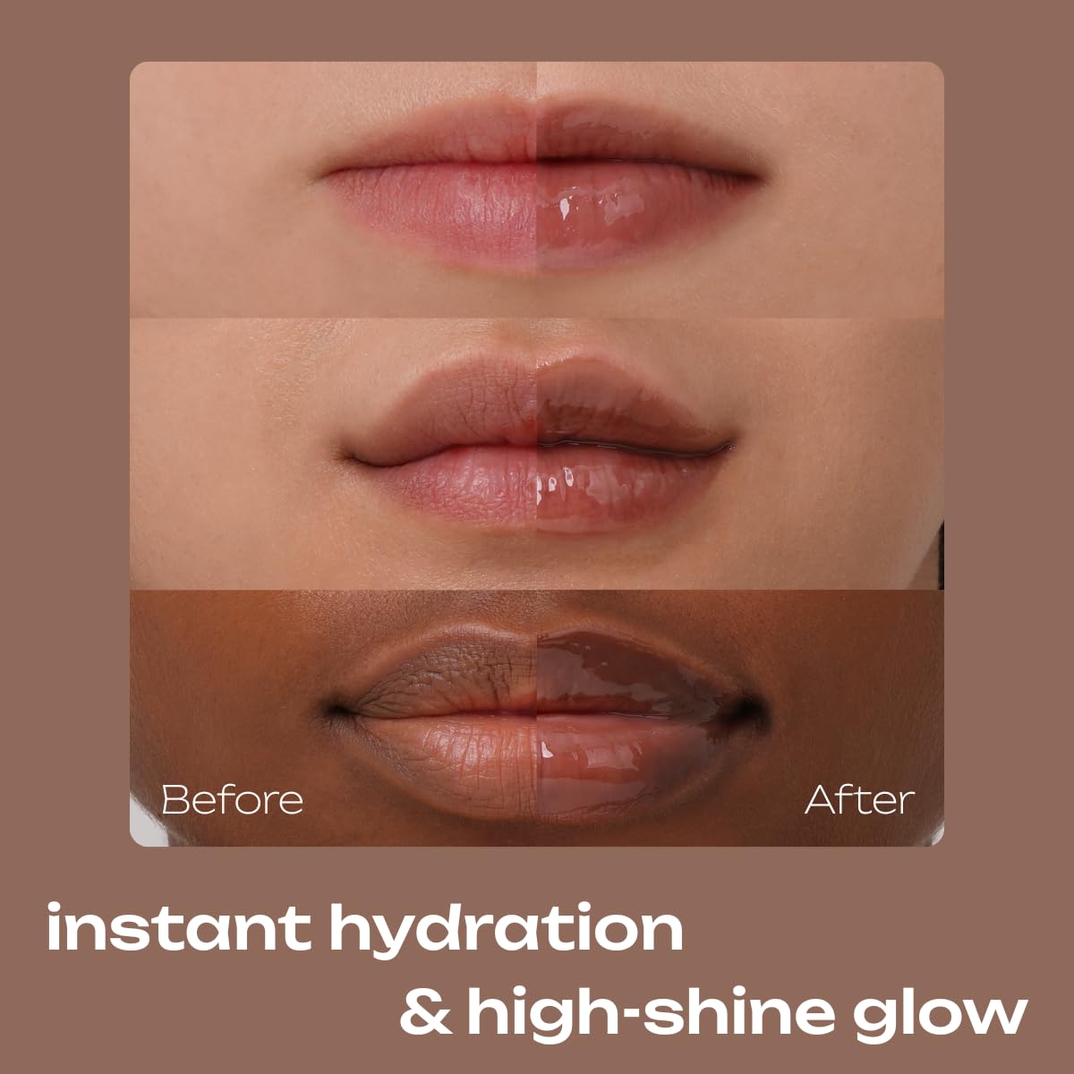 PDRN Tinted Lip Serum – High Gloss Ultra Hydrating Natural Glow, Non-Sticky Volumizing Color Glaze with Long-Lasting Shine, Nourishing Moisturizing Repair for Chapped Lips (0.34 oz) (coconut)