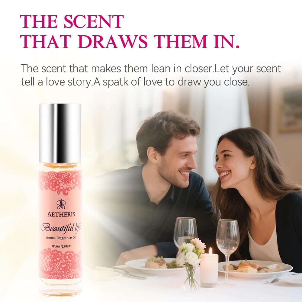 AETHERIS Pheromone Perfume for Women, Fruity Floral, Enhanced scents, A long-lasting roll-on perfume suitable for both daily and date use.