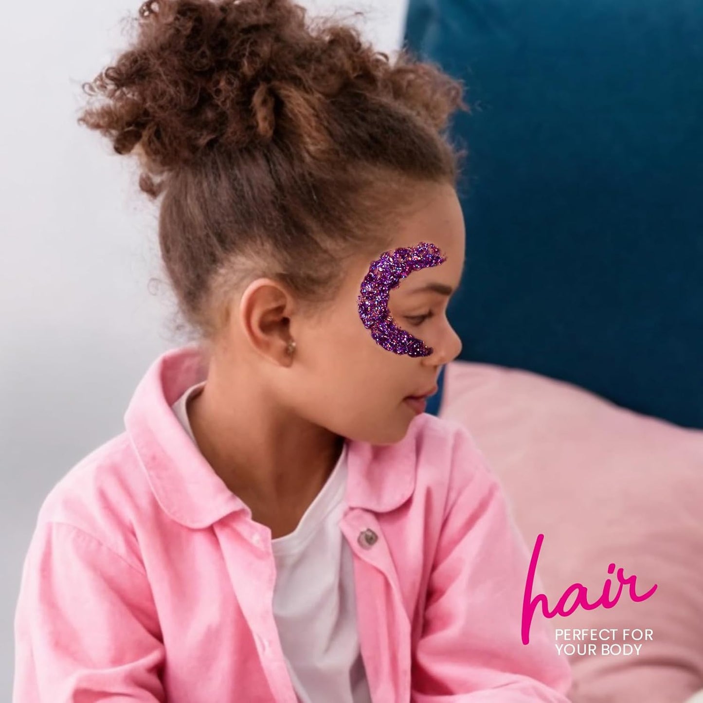 Teenitor Body Glitter, Face Glitter, Hair Glitter Gel, 80g/2.8oz Makeup Rave Purple Glitter Gel for Face and Body