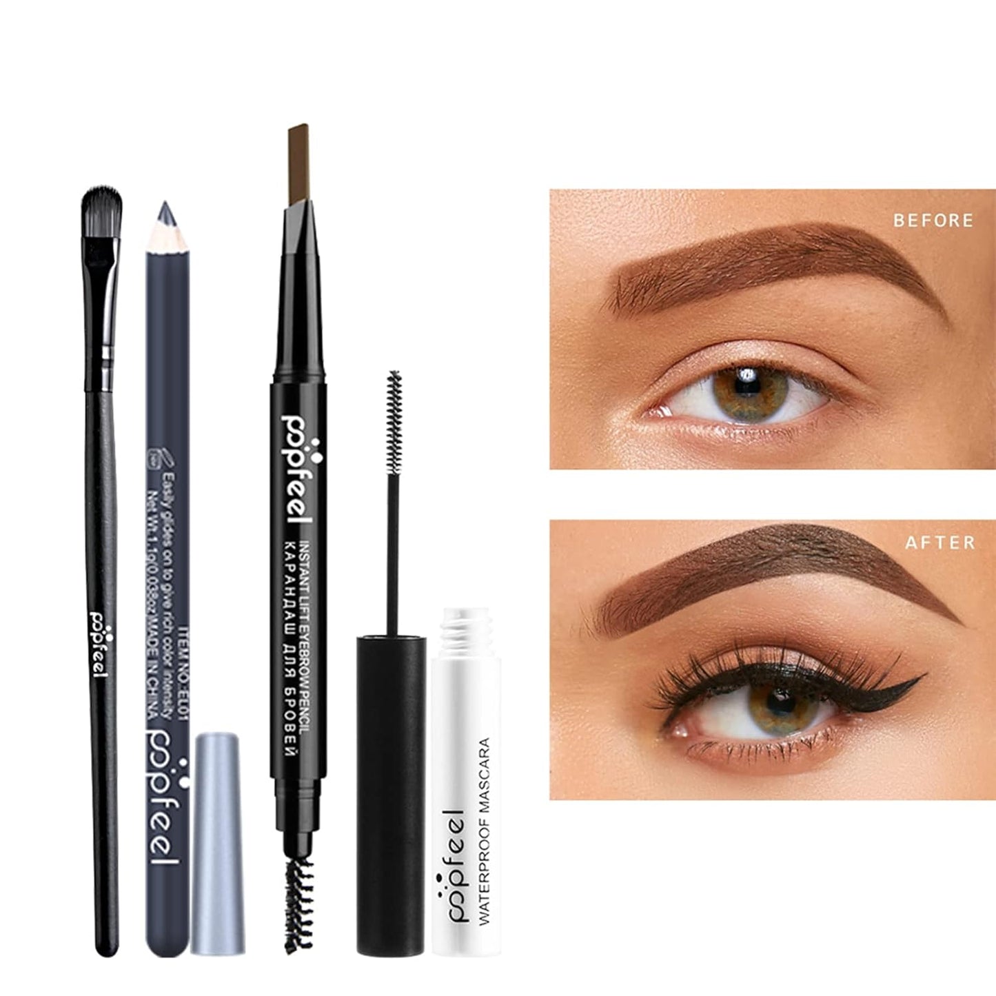 All in One Makeup Kit For Teenager Girls, Full Starter Makeup Kit for Women Beginners Includes Eyeshadow Palette, Eye Brush, Mascara, Eyebrow Pencil, Eyeliner Pencil