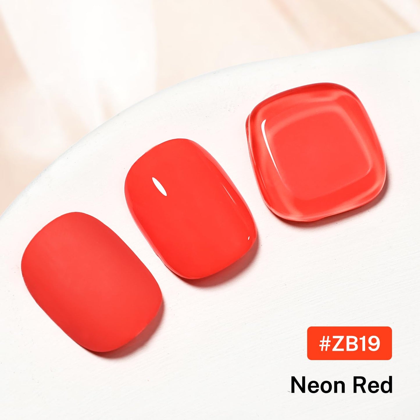 16.5ml Neon Red Nail Polish Glossy Shine Finish Large Volume Quick Dry Nail Polish, Long Lasting Shine, Fingernail Toenail Nail Art DIY Home Travel Nail Art Gift