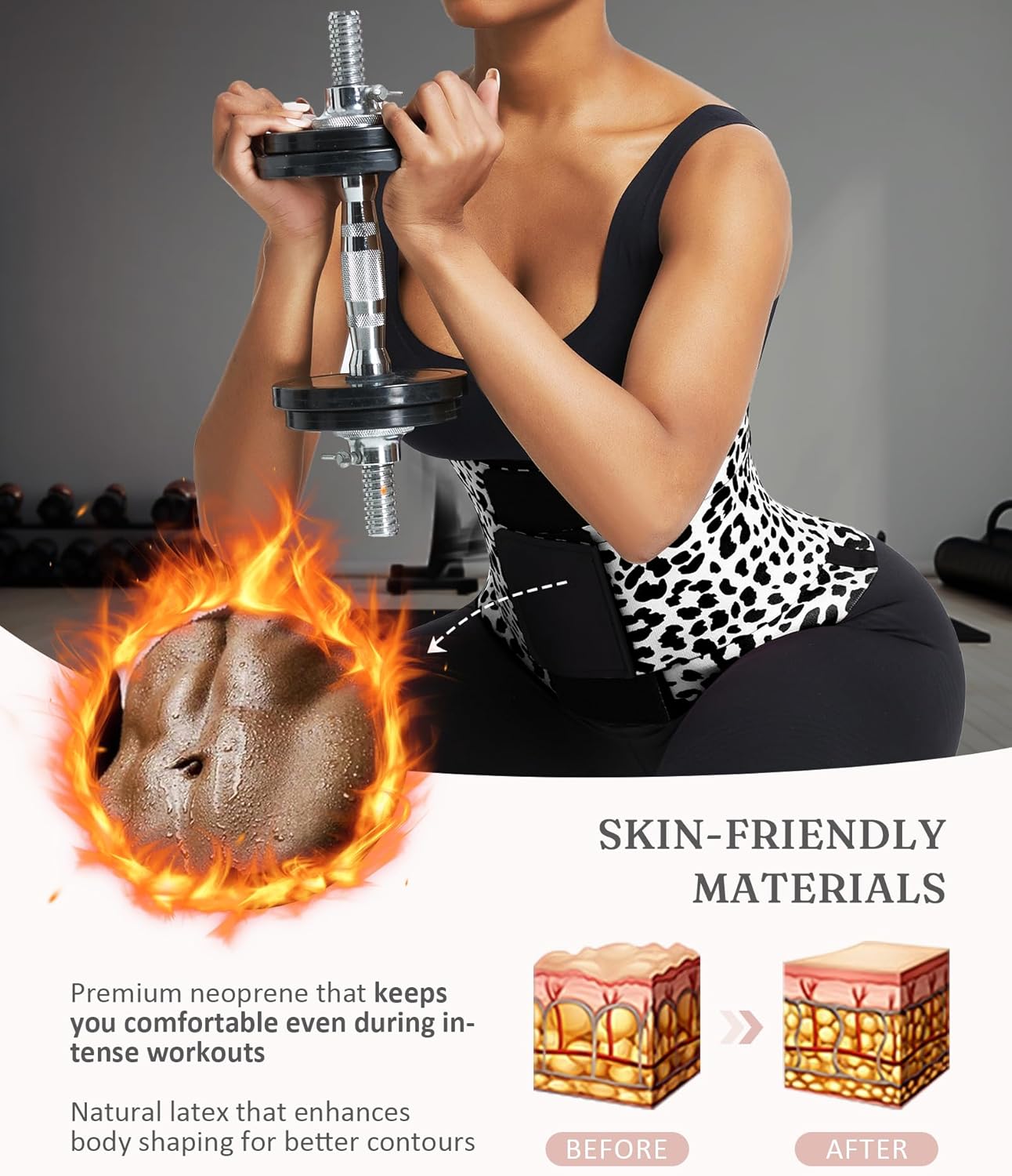 FeelinGirl Waist Trainer Long Torso Waist Cincher Trimmer Ab Belt Tummy Control Body Shaper Triple Wrap Women and Men