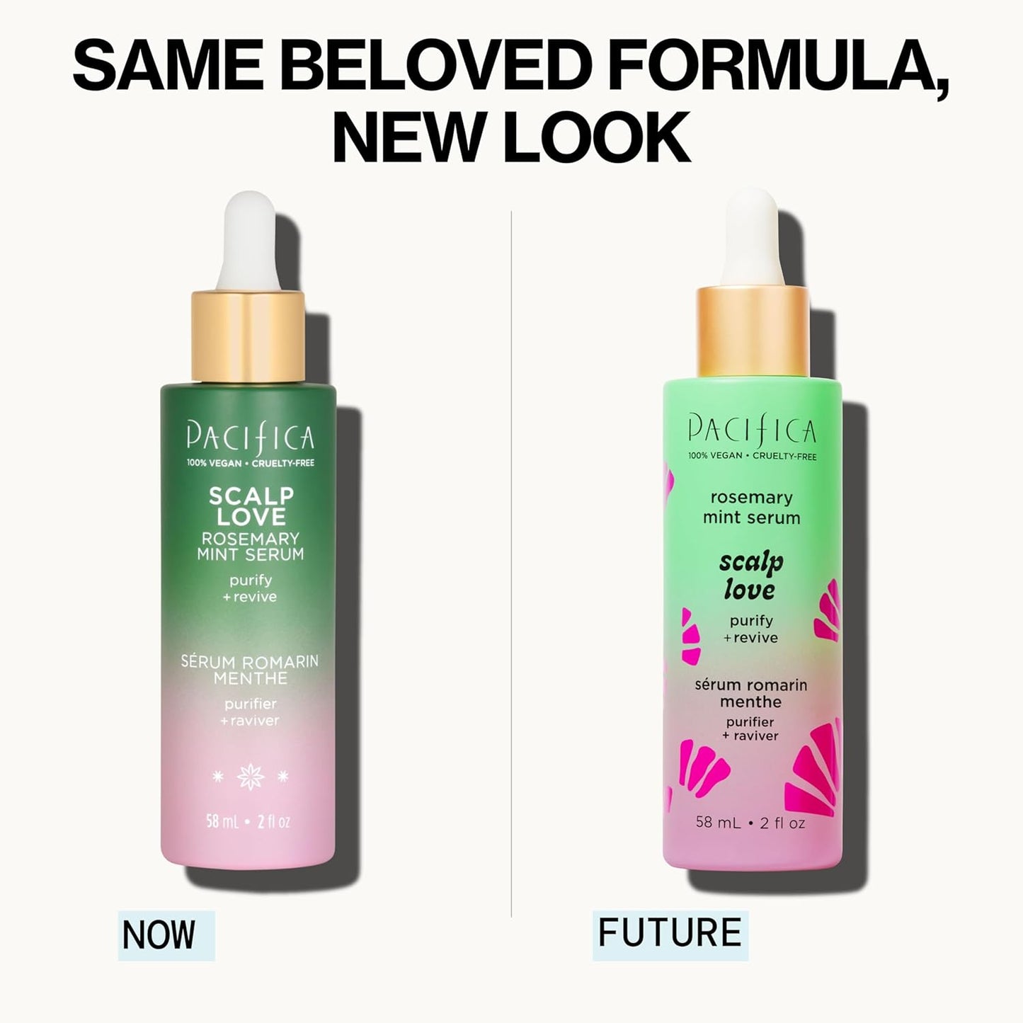 Pacifica Serum and Scalp Scrub Set – Rosemary Mint Scalp Love with Witch Hazel for Detox and Dry Itchy Scalp Relief, Vegan & Cruelty-Free, 2 oz & 4 oz (Set of 2)