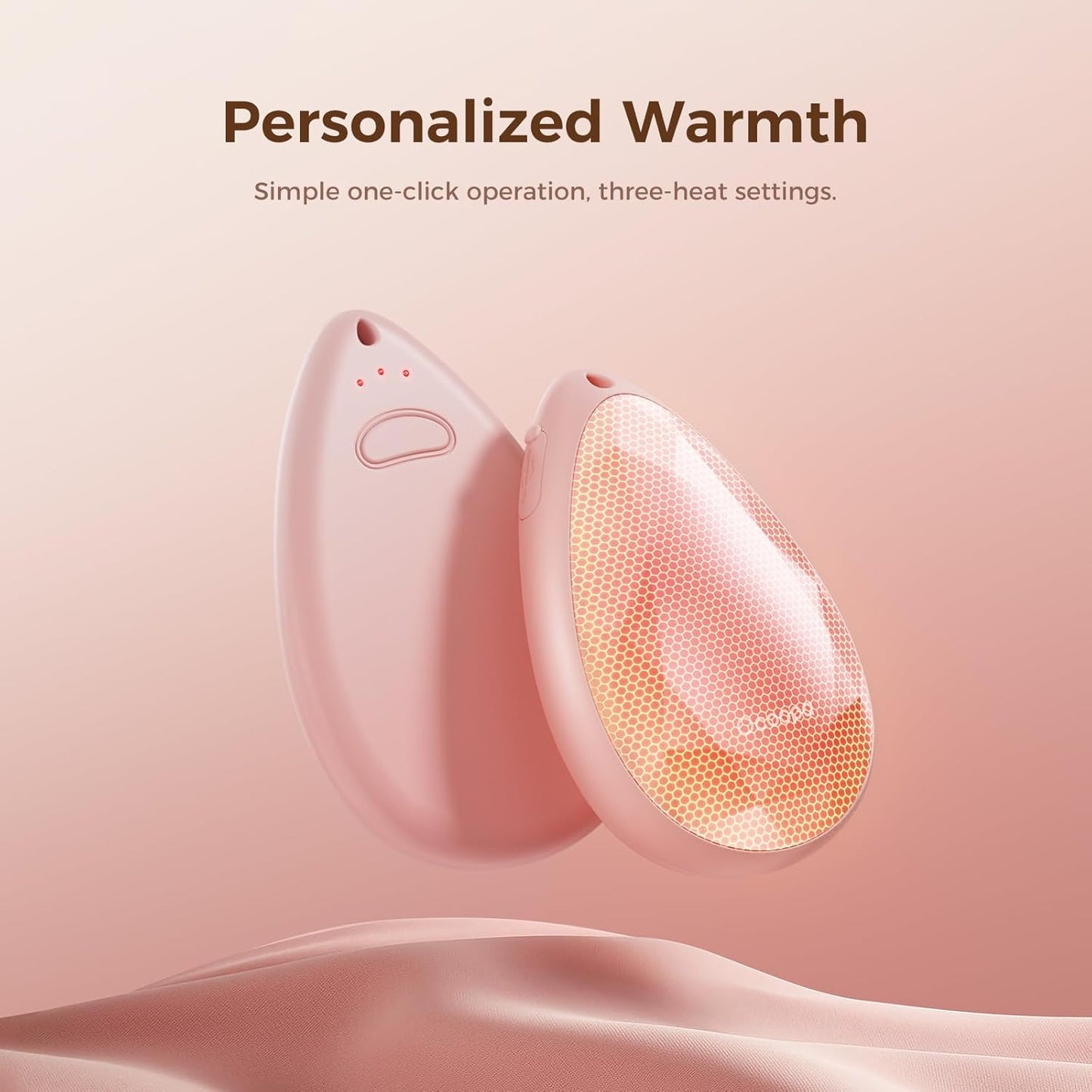 OCOOPA Women Rechargeable Hand Warmers 2 Pack, Portable, Stylish, Diamond-Shape Magnetic Electric Handwarmer, Reusable Pocket Heater, 2025 Tech Gifts for Christmas, Raynaud, Hiking, Camping, UT4 Rare