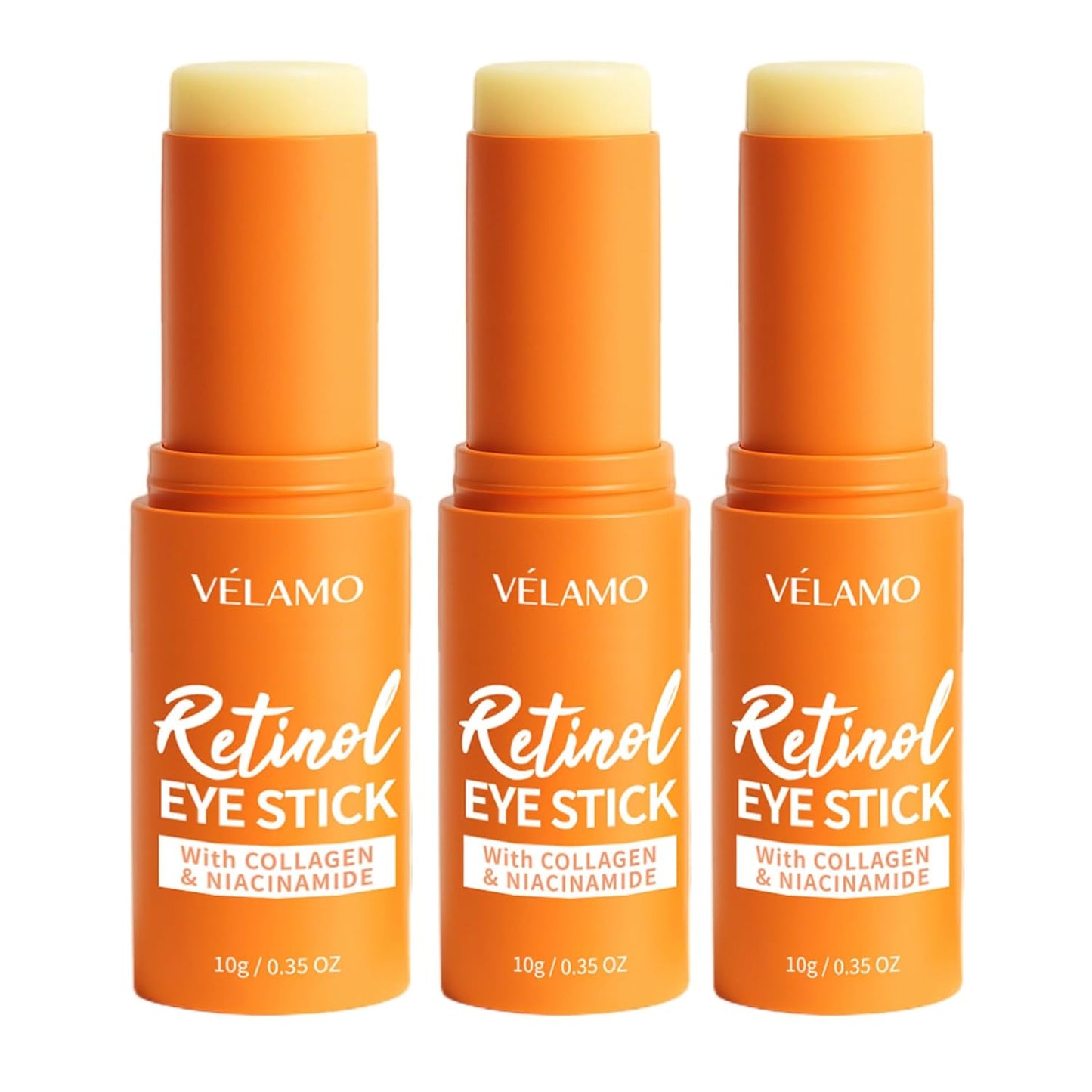 VELAMO ADVANCED Retinol Eye Balm Stick: Made in Korea, Travel Essentials, Upgraded 8-in-1 Formula with Collagen, Niacinamide & Peptides – Under Eye Cream for Dark Circles, Puffiness & Wrinkles 1.05oz