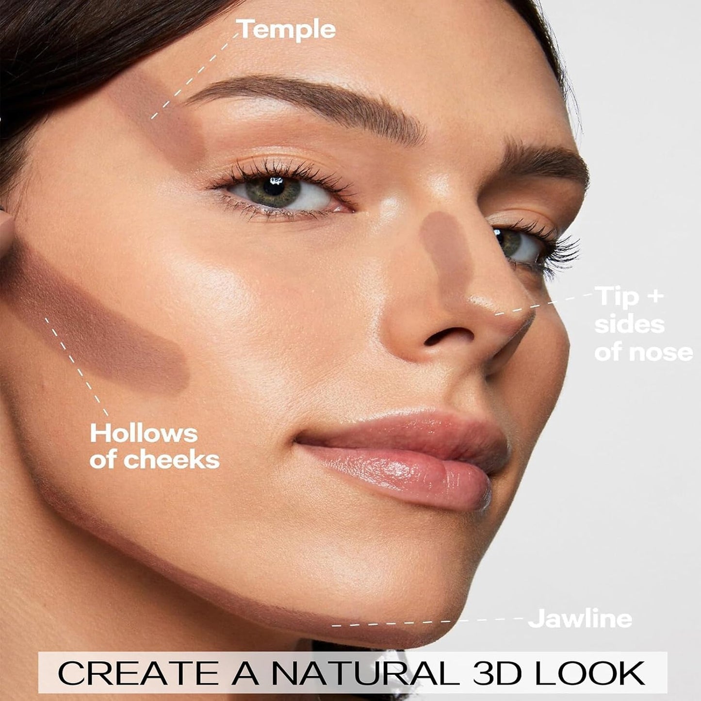 8 Colors Cream Contour Sticks Makeup Kit, Dual-Ended Concealer Stick With Soft Brush, Non-Greasy Long-Wear Face Primer Multi-Use Contouring Pen, Full Coverage Shades Corrector Concealer (03#)