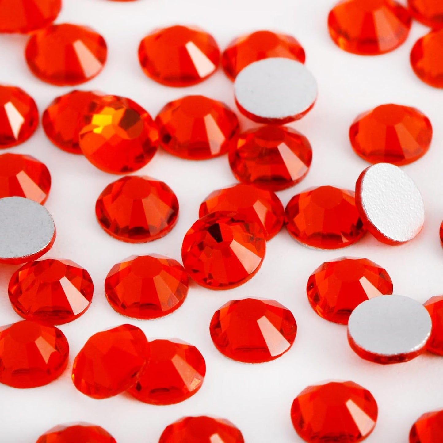 5000PCS SS6 Flatback Rhinestones | 12-Facet Diamond-Cut Glass Gems for Nail Art, Clothing, DIY Crafts |Glue-On Decoration Stones with Silver Backing(Hyacinth)