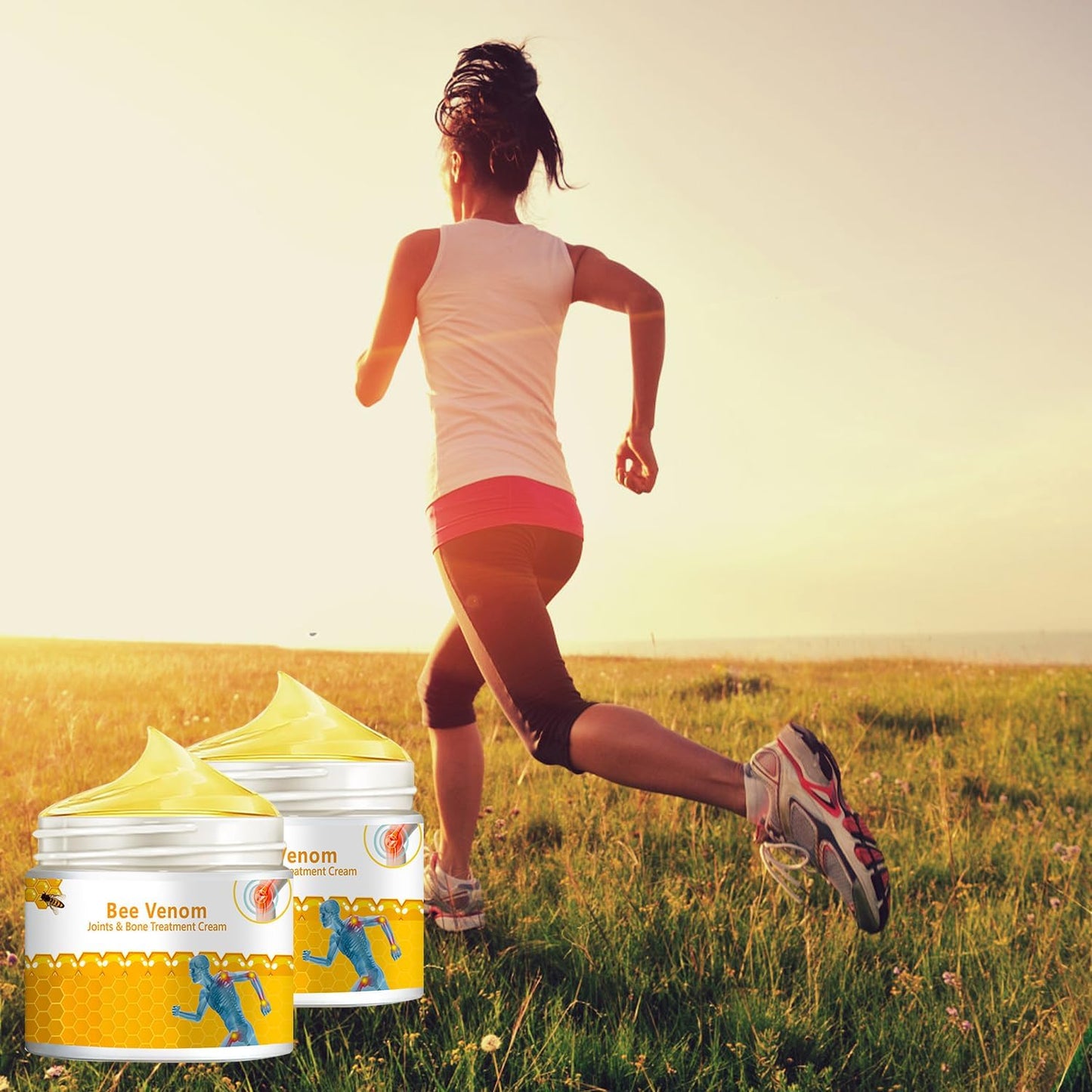 3 PCS Bee Venom Joint and Bone Therapy Cream, New Bee Venom Gel, Specializes in Muscle Soothing, for All Parts of The Body, for Men & Women