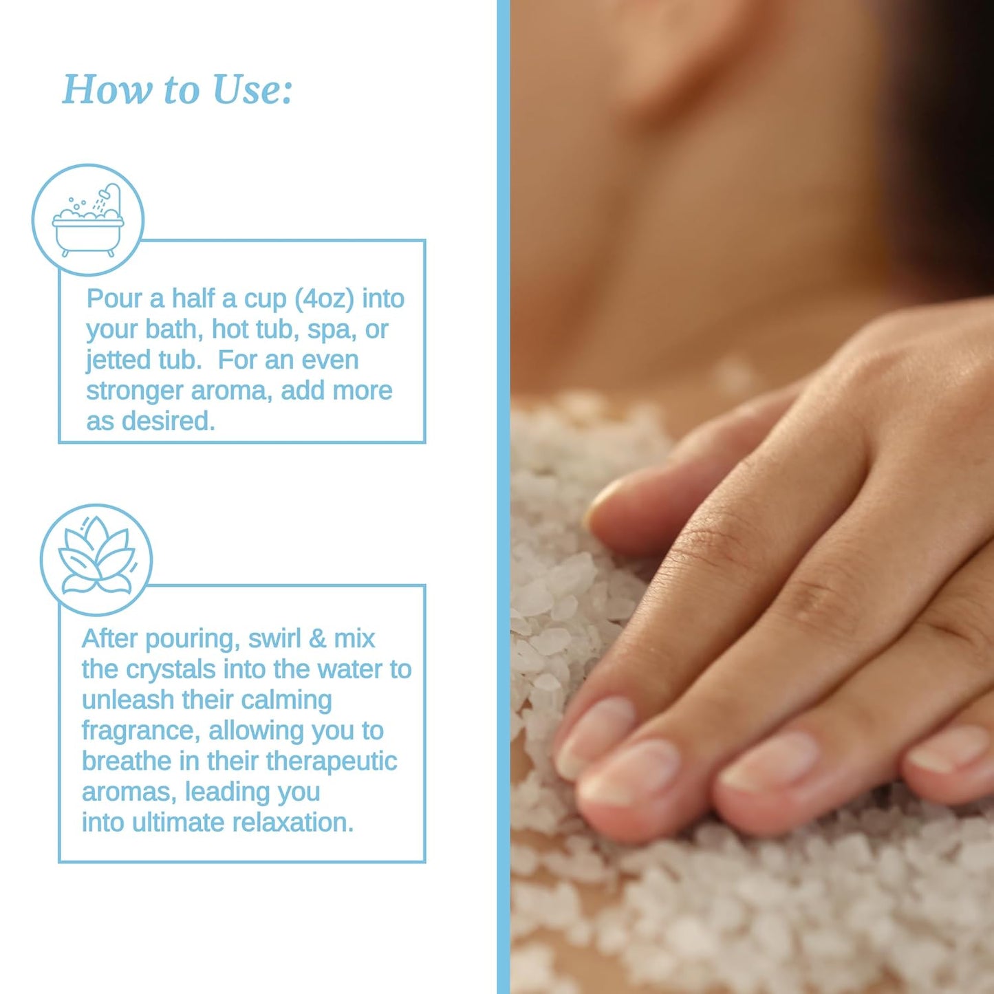 Relax Spa & Bath, Epsom & Dead Sea Salts, Aromatherapy Bath Salts for Hot Tub, Bath, or Spa, Infused with Magnesium, Muscle Therapy