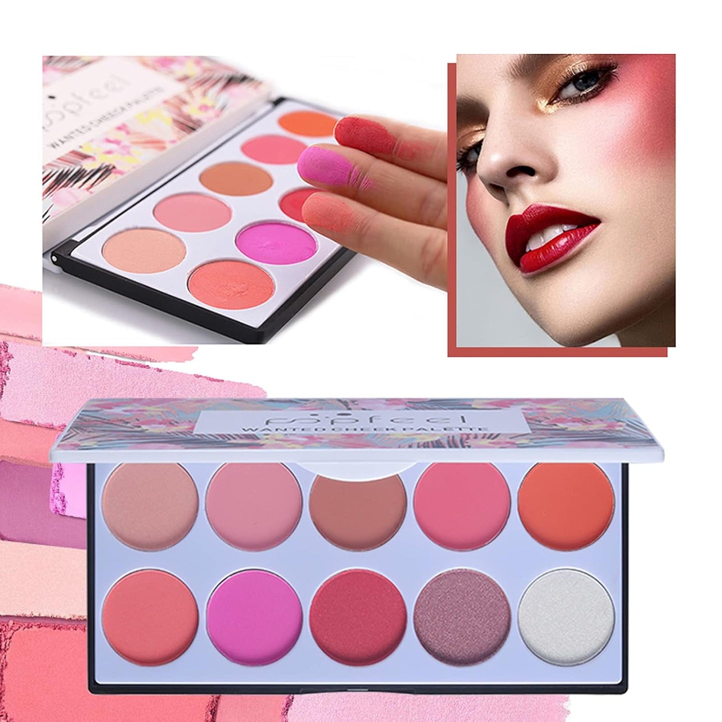 All in One Makeup Bundle with Makeup and Reusable Waterproof Case, Ultimate Color Combination Eye Shadow Palette, Photo Finish Foundation, Lipstick Set, Multi-Use Concealer etc, Makeup Gift Set