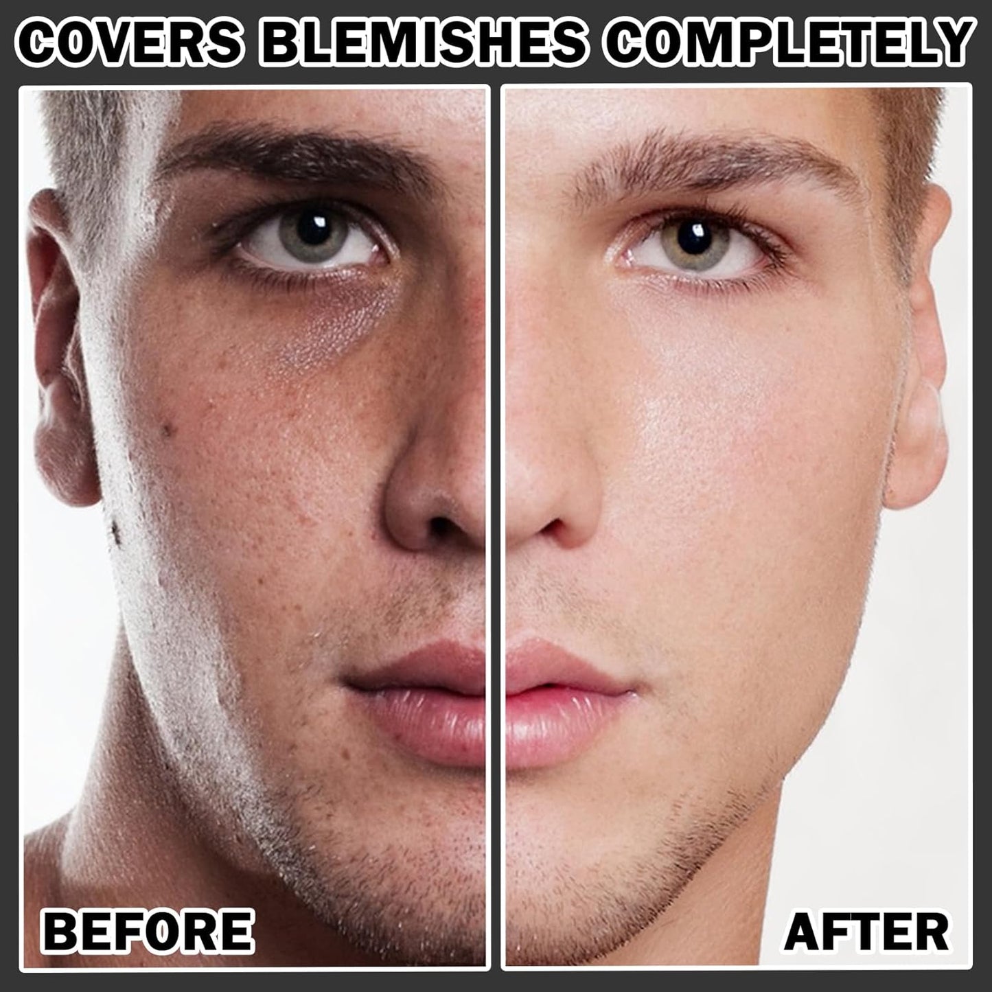 2PCS Men's Moisturizing Concealer Cream,Refreshing & Non-sticky Concealer Face Moisturizer,Mens Makeup Concealer Cream Long Lasting Cream Concealer Foundation Moisturizing Makeup