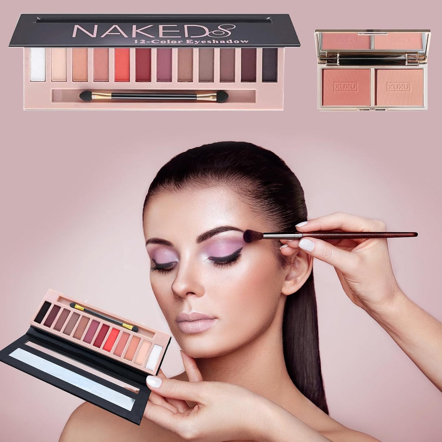 Makeup Kit - Makeup Set for Women - Full Kit Make Up Kits for Girls, Teens, Beginners, with Cosmetic Bag for Travel，Commute，Working
