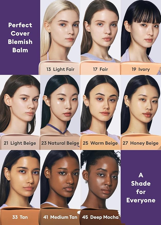 MISSHA M PERFECT COVER SERUM BB CREAM No.13 Light Fair- Fair with Cool Undertone, BB Cream by Cardi B Pick, Skin Tint, Tinted Moisturizer, Skin Care Foundation Makeup, Korean Makeup,1.18 Fl oz