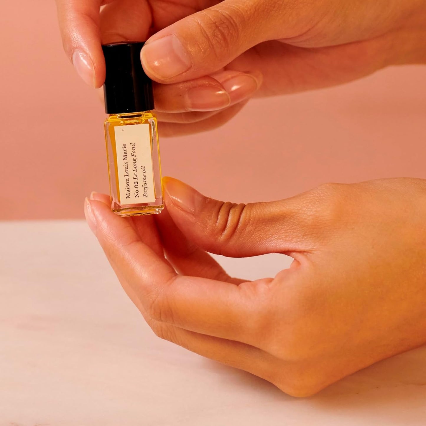 Maison Louis Marie - No.02 Le Long Fond Natural Roll-On Perfume Oil Sample | Luxury Clean Beauty + Non-Toxic Fragrance (0.1 fl oz | 3 ml)