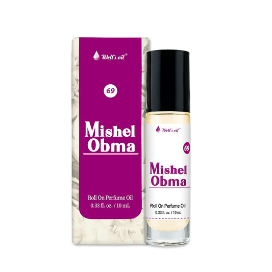 Well's Oil Roll-On Perfume Oil (Mishele Obma) | Crisp Aquatic Notes | Long-Lasting | Paraben-Free | 0.33 Fl Oz / 10 ml
